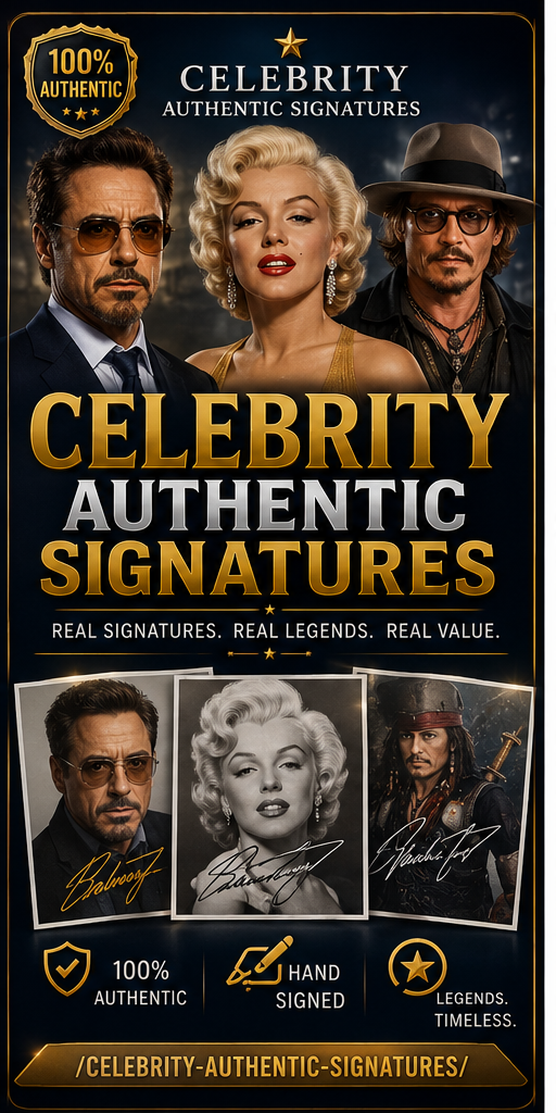 Celebrity Authentic Signatures
